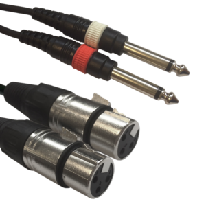 AC-2XF-2J6M/3 2xXLR female/2xjack male3m