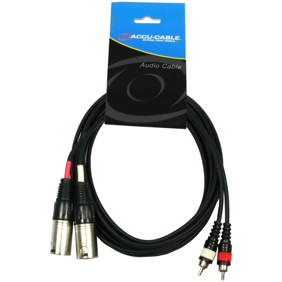AC-2XM-2RM/3 2x XLR male to 2x RCA cinch - Image 2