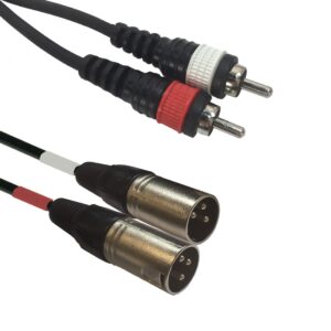 AC-2XM-2RM/5 2x XLR male to 2x RCA cinch