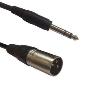 AC-XM-J6S/3 XLR male to 63 Jack Stereo