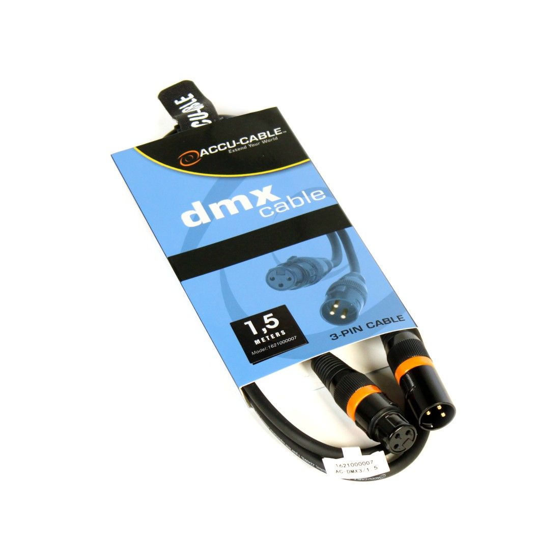 AC-DMX3/1,5 3 p. XLRm/3 p. XLRf 1,5m DMX - Image 2