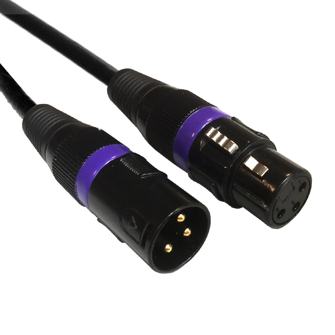 AC-DMX3/05 3 p. XLRm/3 p. XLRf 0,5m DMX - Image 2