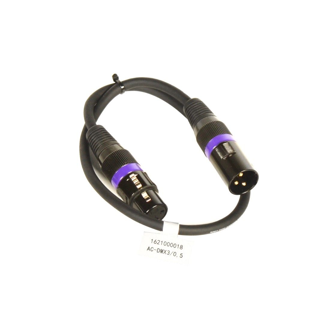 AC-DMX3/05 3 p. XLRm/3 p. XLRf 0,5m DMX - Image 3