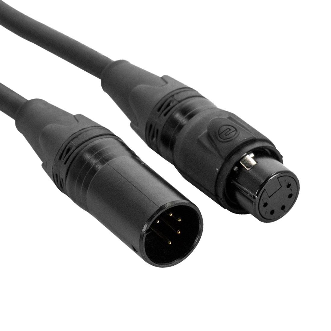 DMX 5pin IP65 1m STR