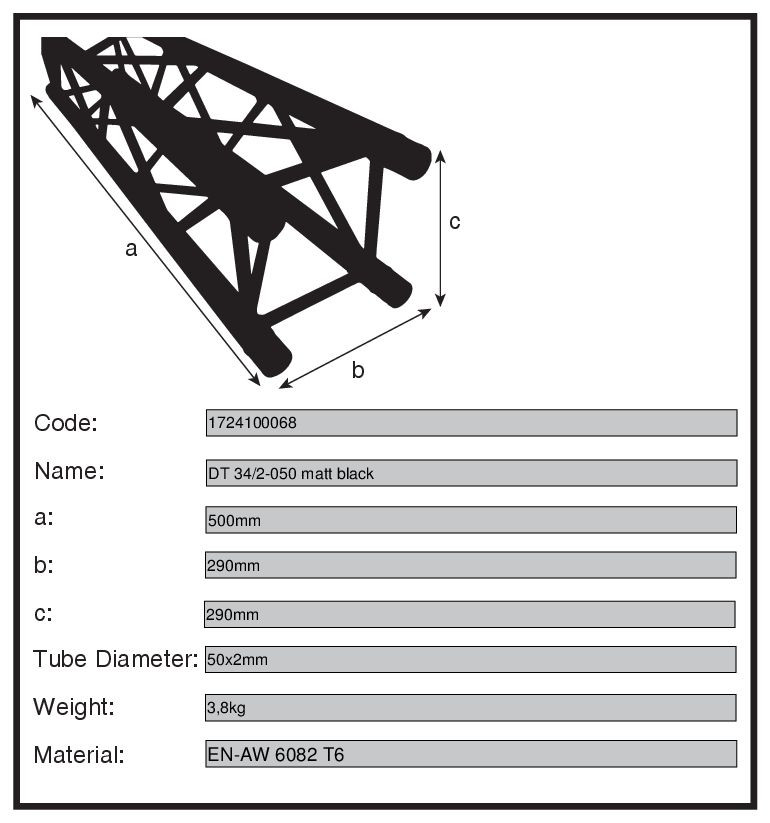 DT 34/2-050 Black - Image 2