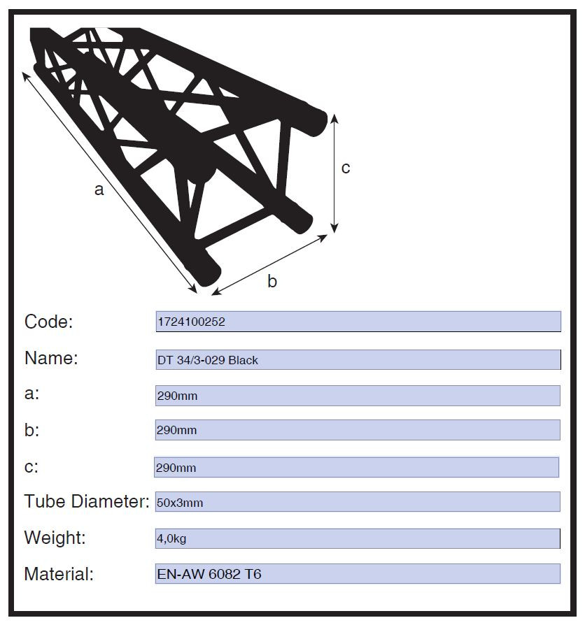 DT 34/3-029 Black - Image 3