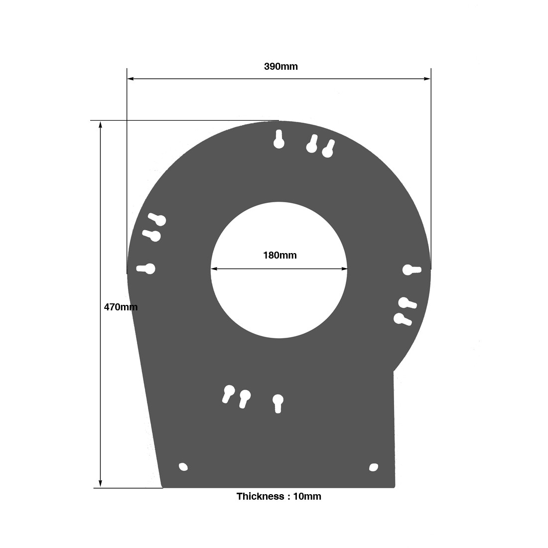 DT 34 Plate for VARIO Corner incl.screws - Image 2