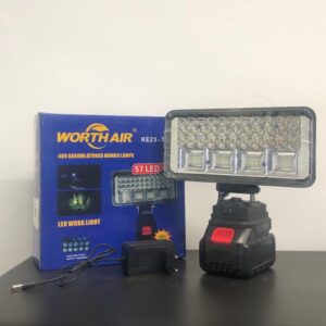 Multifunkcionális 18V LED Munkalámpa USB Töltővel és Akkumulátorral