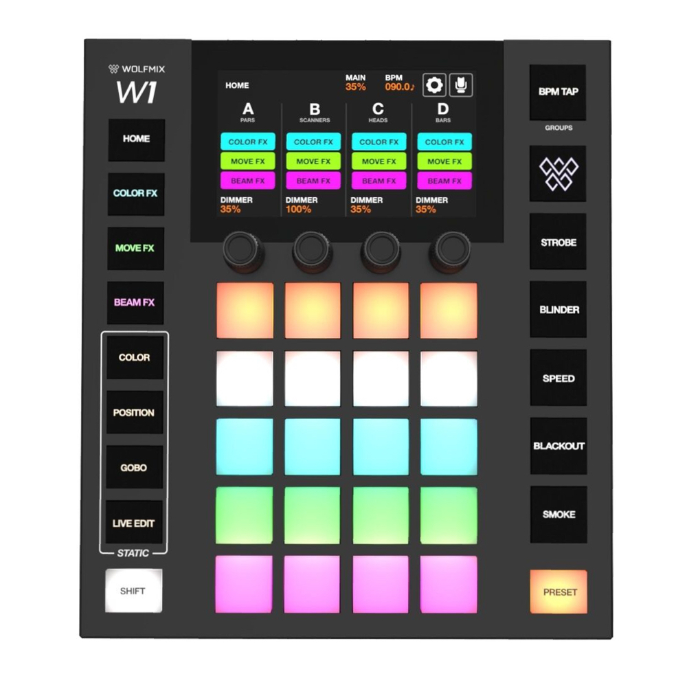 Wolfmix W1 MK2 Vezérlőpult