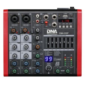 DNA CM4-DSP Audio mixer USB, MP3, Bluetooth
