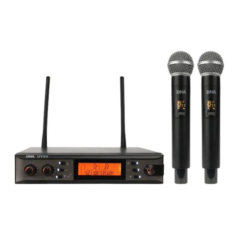 DNA UVS2 vezeték nélküli dual mikrofonszett, 518-542 MHz