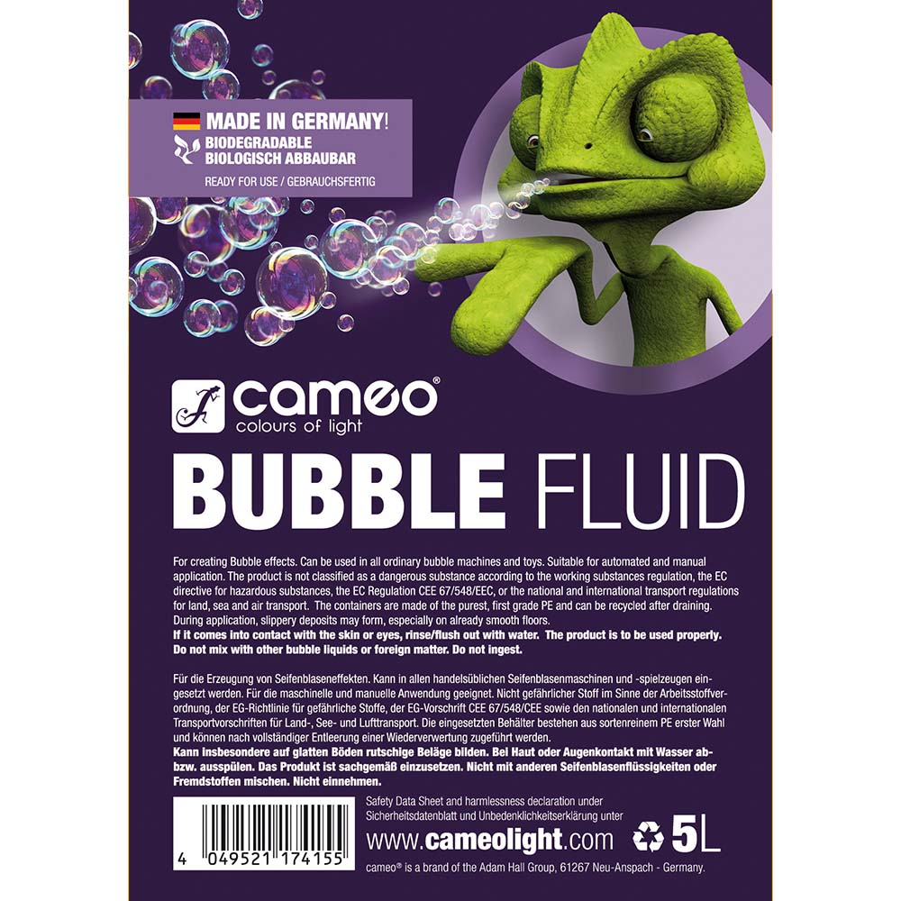 Cameo BUBBLE FLUID 5 L - Image 2