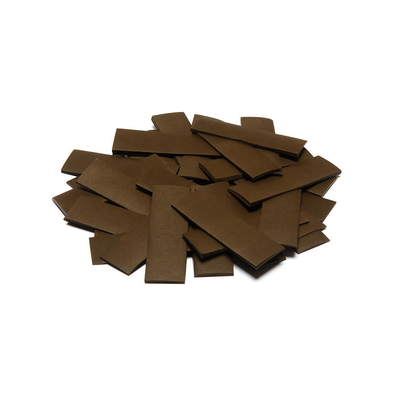 TCM FX - Lassú esésű Konfetti Téglalapok 55x17mm - Barna - 1 kg