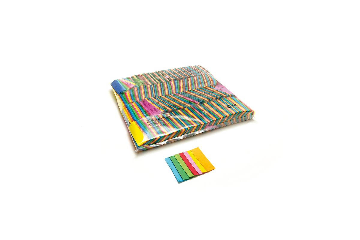 TCM FX - Lassú esésű Konfetti Téglalapok 55x17mm - Többszínű - 1 kg