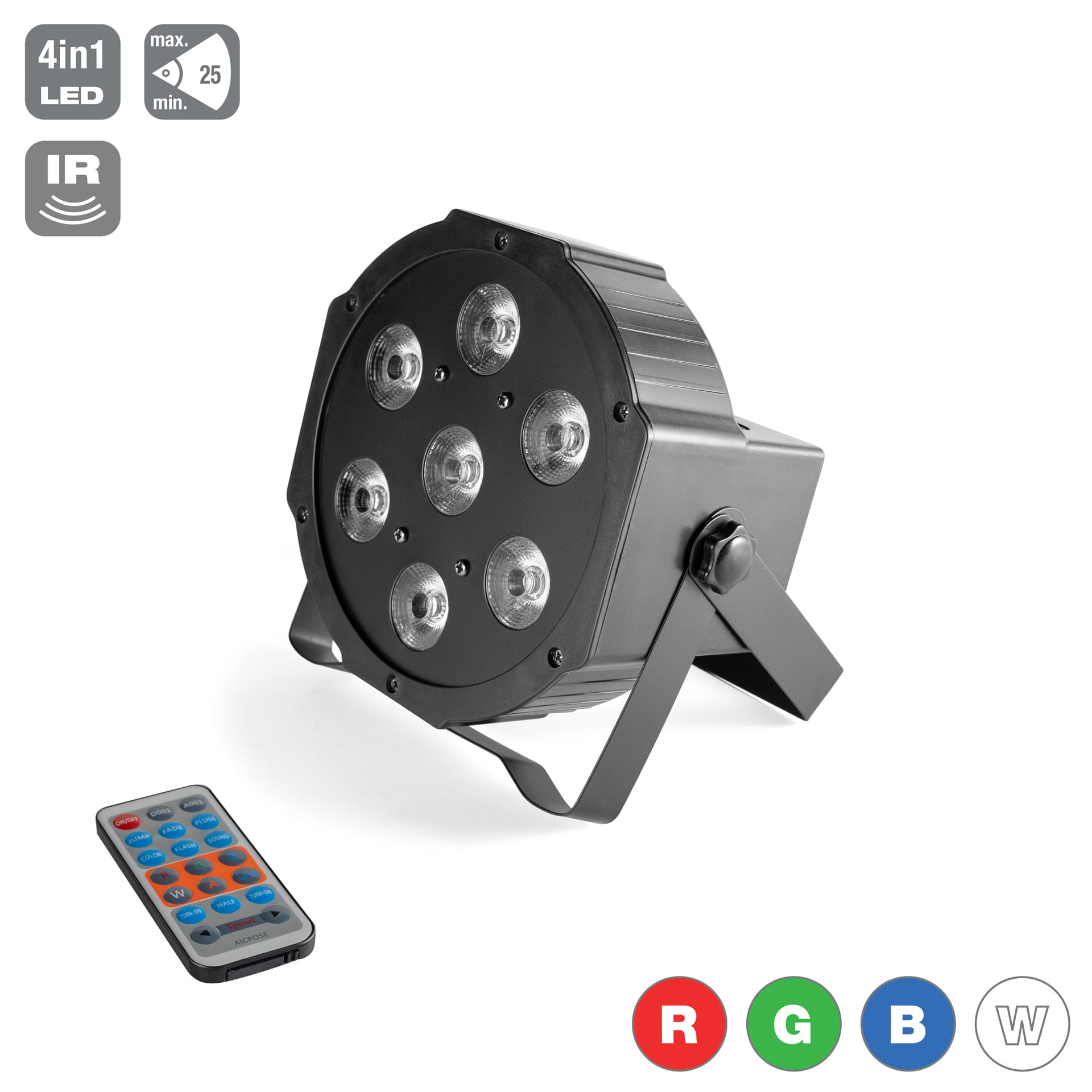 Flash PAR56 LED 710 SOCETS IR