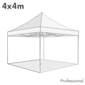 4x4 m Professional sátor