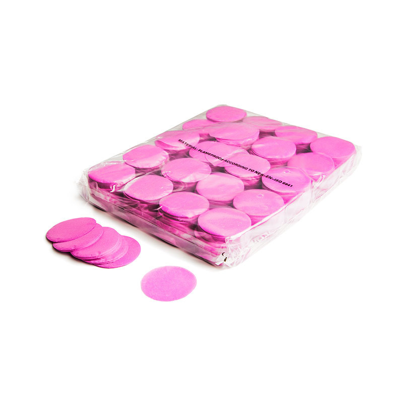 TCM FX - Lassú esésű Konfetti Kör Ø 55mm - Rózsaszín - 1 kg
