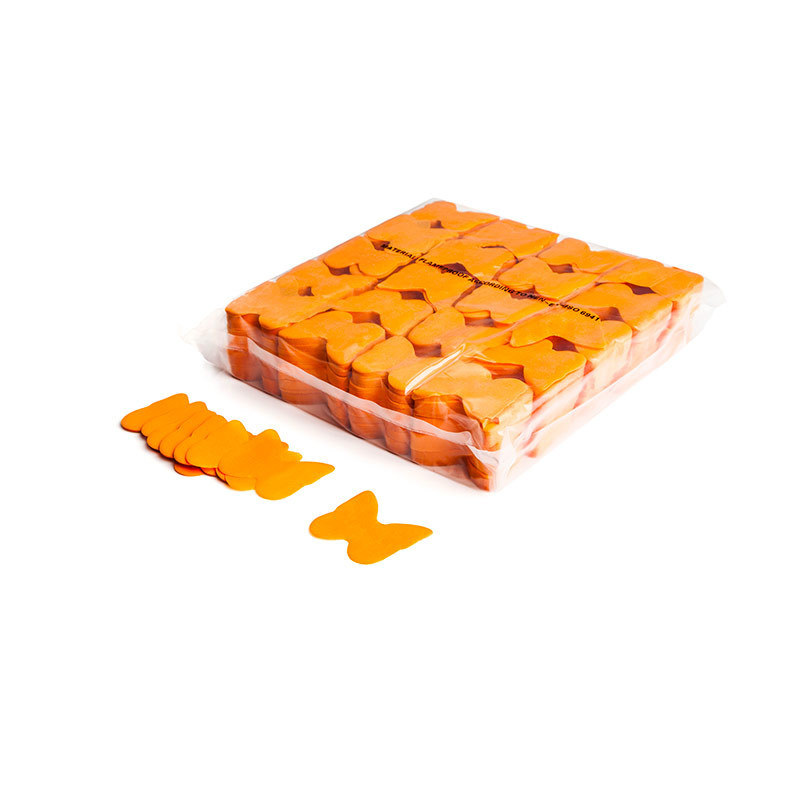 TCM FX - Lassú esésű Konfetti Pillangó Ø 55mm - Narancssárga - 1 kg